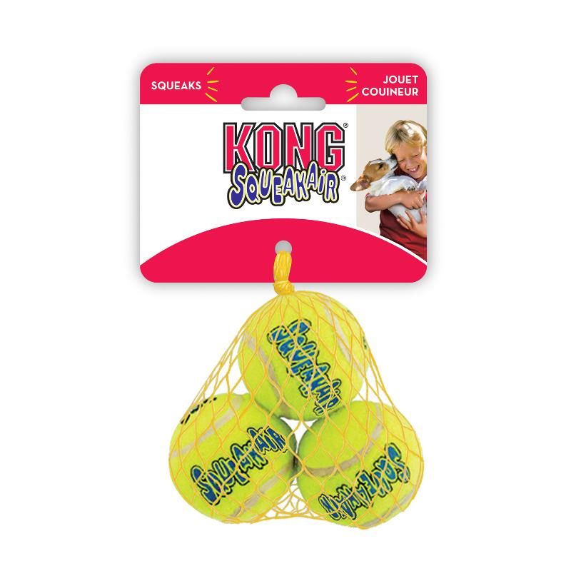 KONG Airdog Squeaker tennisbolde størrelse X-Small