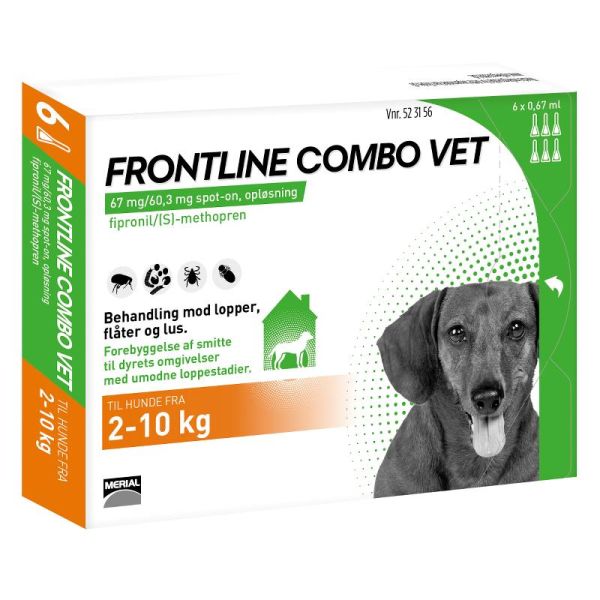 Frontline Combo - Hund 2-10 kg - 6 Pipetter