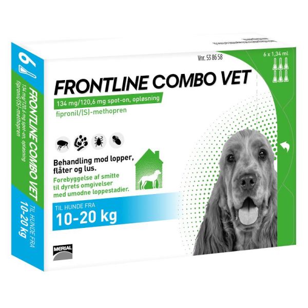 Frontline Combo - Hund 10-20 kg - 6 Pipetter