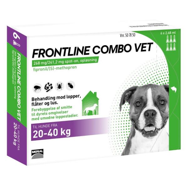 Frontline Combo - Hund 20-40 kg - 6 Pipetter