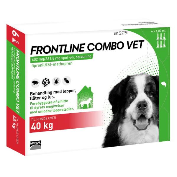 Frontline Combo - Hund over 40 kg - 6 Pipetter