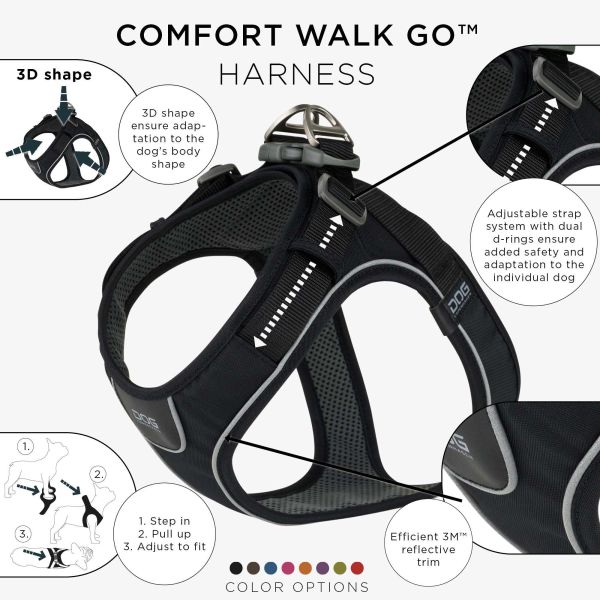 Dog Copenhagen Comfort Walk Go Sele - Black