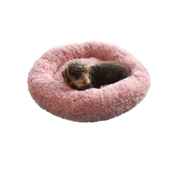 Fluffy Hundeseng - Rosa