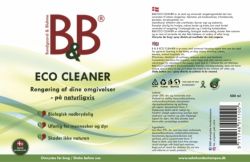B&B ECO Cleaner etiket