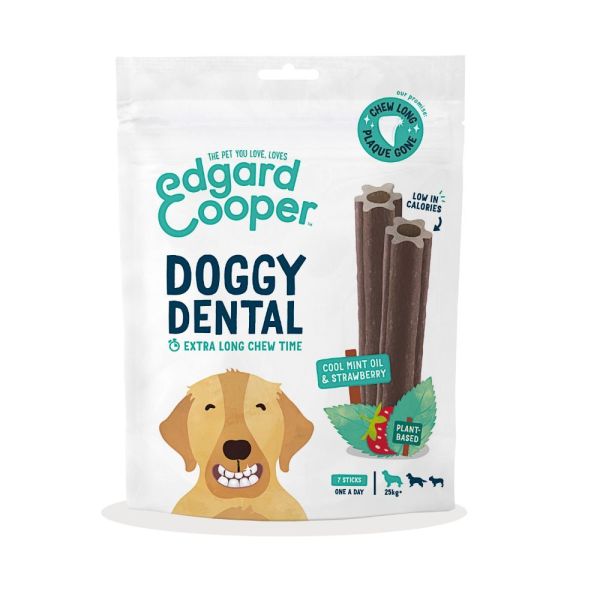 Edgard Cooper Doggy Dental Jordbær & Mint, store hunde