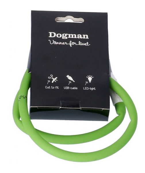 Dogman Blinkende Halsbånd LED Grøn