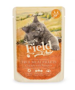 Sams Field Vådfoder til katte - Kylling og græskar 85g