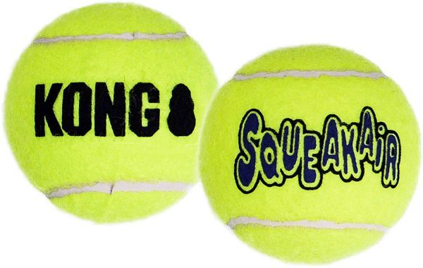KONG AirDog Squeaker Tennisbolde 2 stk - Large