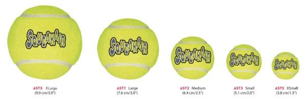 KONG AirDog Squeaker Tennisbolde 3 stk - Medium