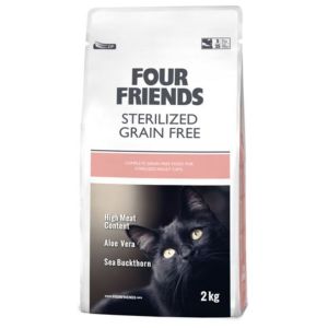 Four Friends Sterilized Katte Tørfoder 2kg