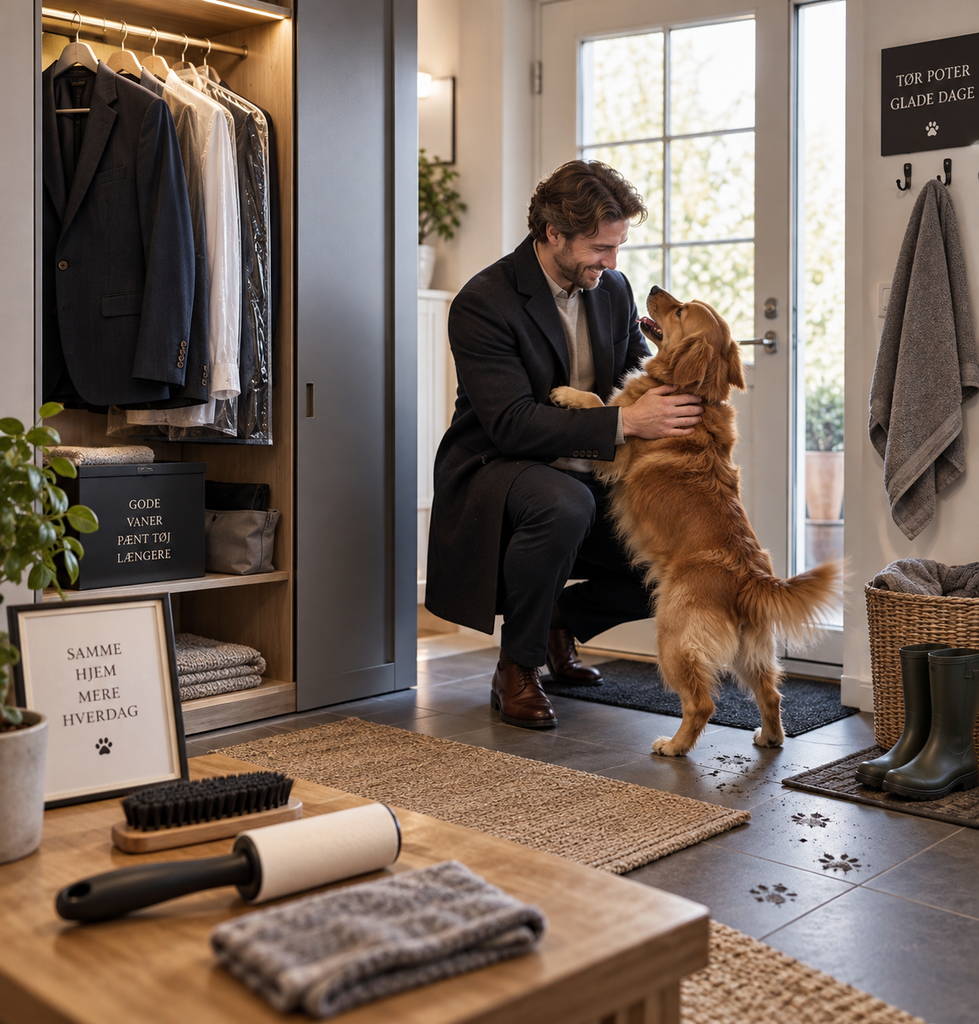 Sådan holder du det pæne tøj pænt i et hjem med hund
